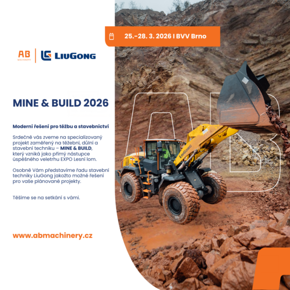 AB Machinery s.r.o. na veletrhu MINE and BUILD 2026 v Brně