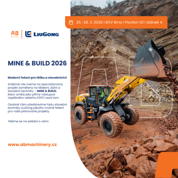 AB Machinery s.r.o. na veletrhu MINE and BUILD 2026 v Brně